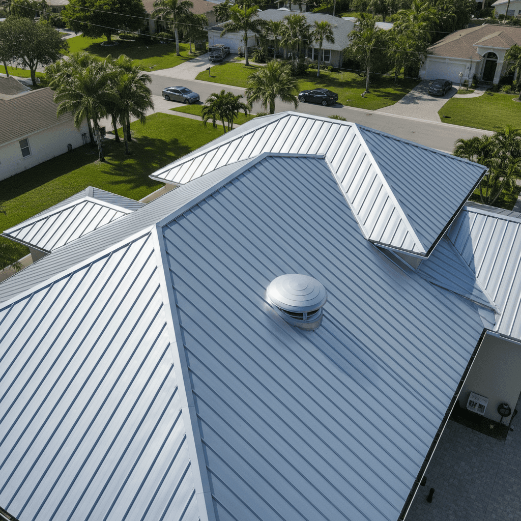 Completed roofing project